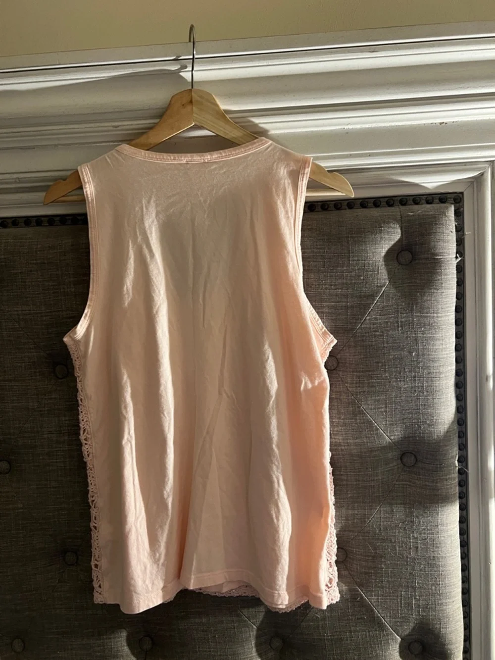 J. CREW Soft Blush Crochet Tank -Small - Picture 2 of 7